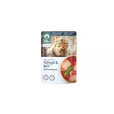Pure Nature Cat Senior Geflugel Wild - drób z dziczyzną i rozmarynem dla kota seniora 85 g