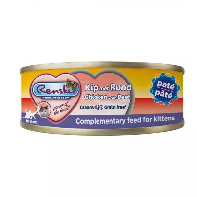 Renske Natural Petfood Kitten chicken beef - kurczak z wołowiną karma dla kociąt 70 g