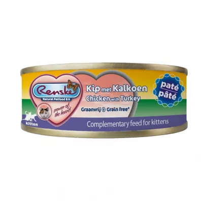 Renske Natural Petfood Kitten chicken turkey - kurczak z indykiem karma dla kociąt 70 g