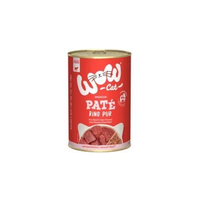 Wow Cat Rind Pur - wołowina dla dorosłych kotów 400 g