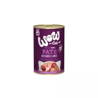 Wow Cat Senior Geflugel Ente - drób z kaczką dla kota seniora 400 g