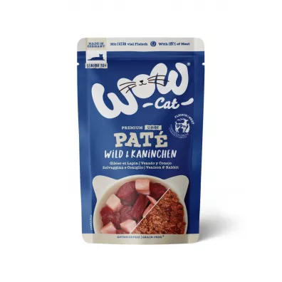 Wow Cat Senior Wild Kaninchen - dziczyzna z królikiem dla kota seniora 125 g