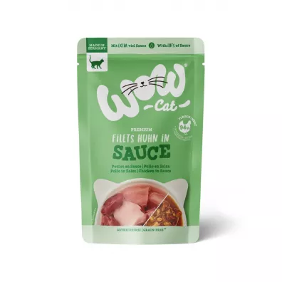 Wow Cat Huhn in sauce - filety kurczaka w sosie 85 g