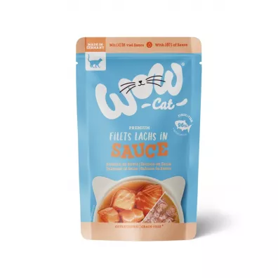 Wow Cat Lachs in sauce - filety łososia w sosie 85 g