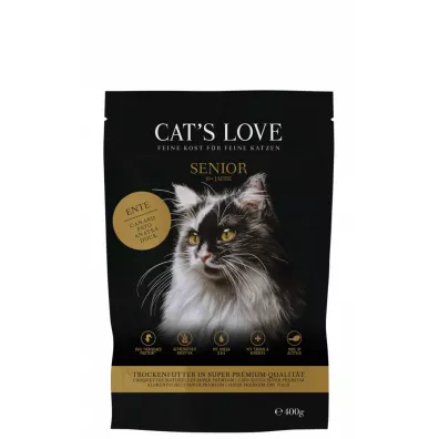 Cats Love Senior Ente - karma dla kota seniora z kaczką 400 g