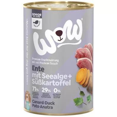 Wow Senior Ente - kaczka z algami i batatami 400 g