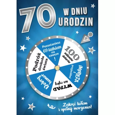 Armin Style Karnet Urodziny 70