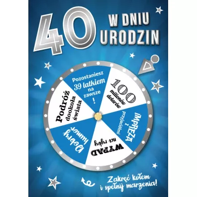 Armin Style Karnet Urodziny 40