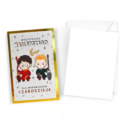 Kukartka Karnet urodziny Harry Potter