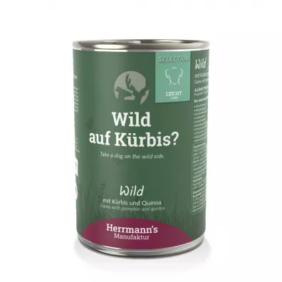 Herrmanns Manufaktur Selection Light Dog Wild - dziczyzna z dynią 400 g