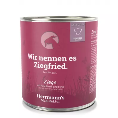 Herrmanns Manufaktur Selection Sensitive Dog Ziege - kozina z burakiem 800 g