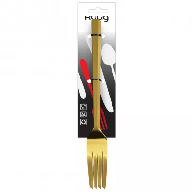 Kulig Widelec obiadowy Piano Shiny gold zawieszka 30923 3 szt.