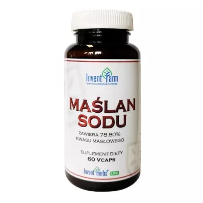 Invent Farm Maślan Sodu suplement diety 60 kaps.