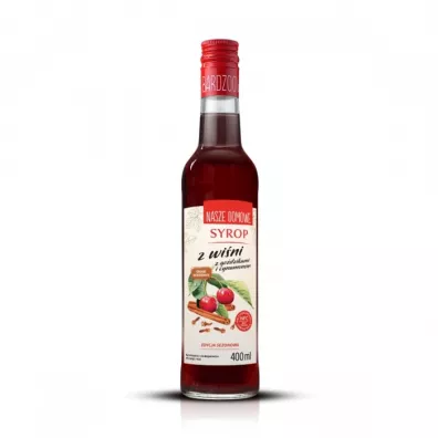 Premium Rosa Syrop z wiśni z goździkami i cynamonem Nasze Domowe 400 ml