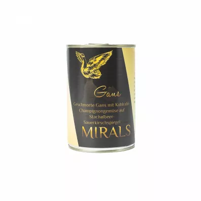 Mirals Gans - duszona gęś z kalarepą i pieczarkami z sosem agrestowo-wiśniowym 400 g