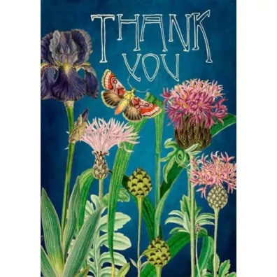 Karnet B6 z kopertą Dziękuję Łąka