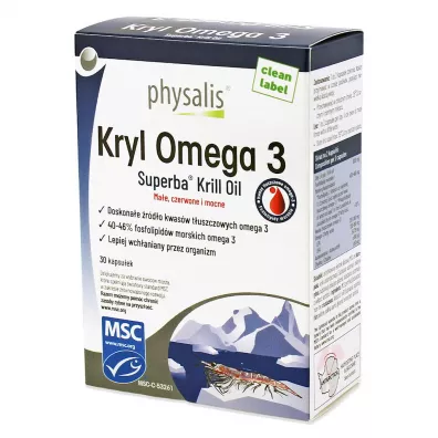 Physalis Kryl omega 3 Suplement diety 30 tab.