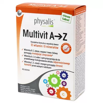 Physalis Multivit a - z Suplement diety 45 tab.