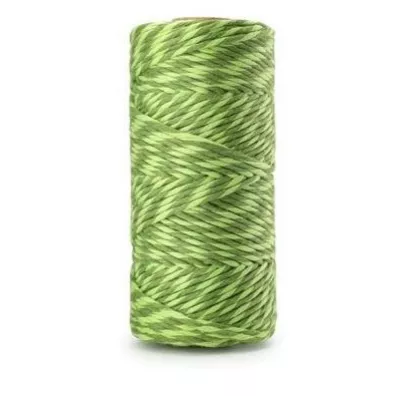 Sznurek bawełniany twist limon - zielony