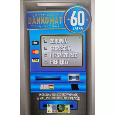 Karnet Urodziny 60 męskie