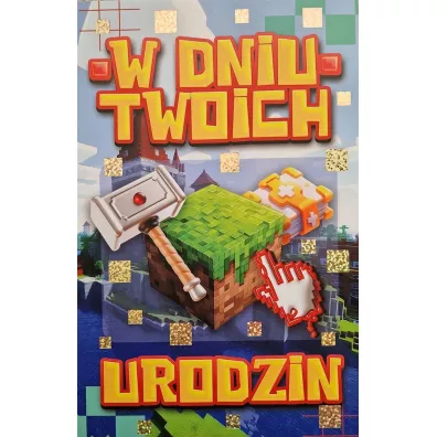 Karnet urodziny dla gracza