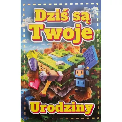 Karnet urodziny dla gracza