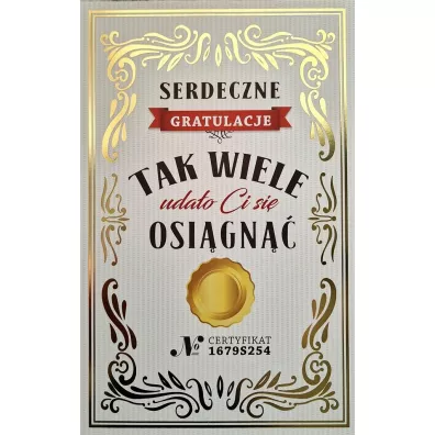 Karnet Serdeczne Gratulacje