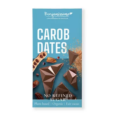 Benjamissimo Tabliczka kakaowa karob - daktyle 60 g Bio