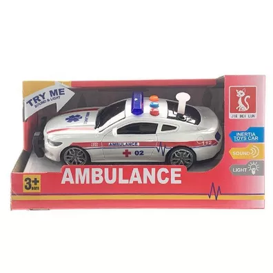 Auto karetka pogotowia światło i dźwięk 17cm Icom Polska