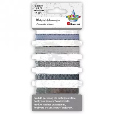 Titanum Wstążki 10mm 5x2m srebrne