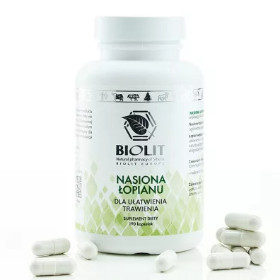Biolit Nasiona łopianu - suplement diety 190 kaps.
