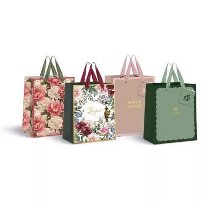 Torebka duża 33x46x10cm gold mix