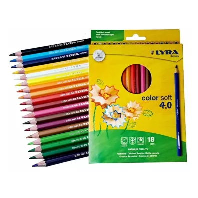 Lyra Ołówek Color Soft 4.0 Hangable 18 kolorów