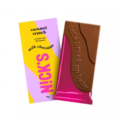 Nicks Czekolada mleczna z karmelem 75 g