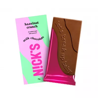Nicks Czekolada mleczna z orzechami laskowymi 75 g