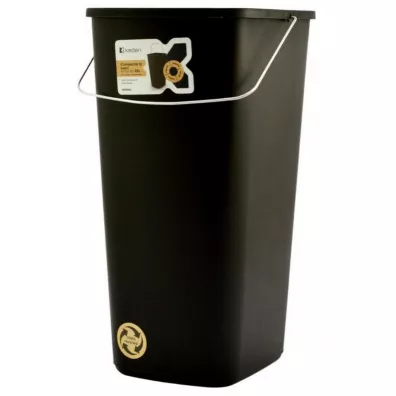 Prosperplast Keden kosz na śmieci compacta q basic - czarny recykling* 25 l