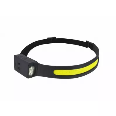 Awtools Latarka czołowa cob led z czujnikiem ruchu