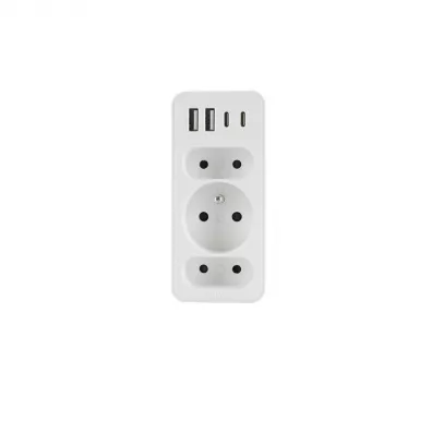Plast-Rol Rozgałęźnik trzykrotny + 2x usb i 2x usb c