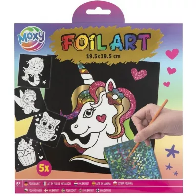 Zestaw do wyklejania Jednorożec 5 arkuszy Grafix