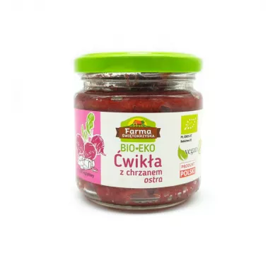 Farma Świętokrzyska Ćwikła z chrzanem ostra 160 g Bio