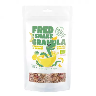 Diet-Food Granola z ananasem i bananem 200 g Bio