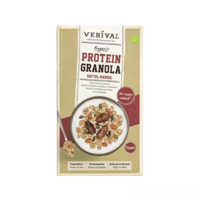 Verival Granola proteinowa z daktylami i migdałami 325 g Bio