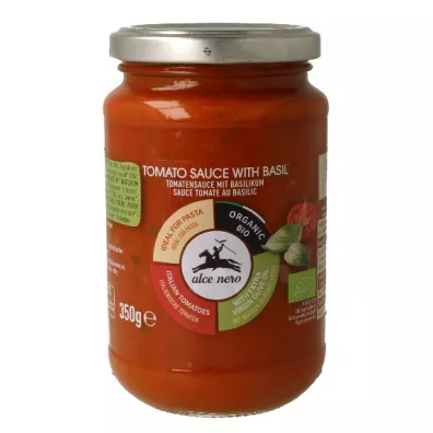 Alce Nero Sos pomidorowy z bazylią 350 g Bio