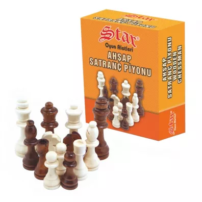 Wooden Chessmen No.3, szachy
