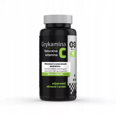 Bioorganic Grykamina Naturalna Witamina C Suplement diety 60 kaps.
