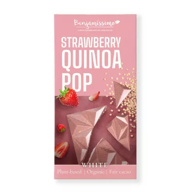 Benjamissimo Tabliczka kakaowa truskawka - quinoa 60 g Bio