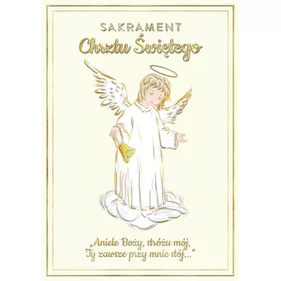 Henry Karnet A5 Chrzest - Anioł Stróż