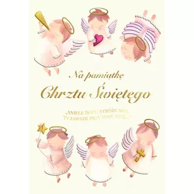 Henry Karnet A5 Chrzest - Aniołki