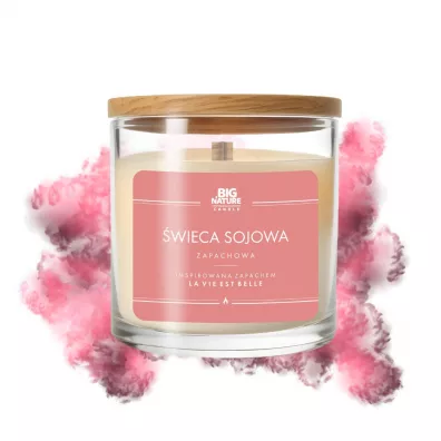 Big Nature Świeca sojowa zap. insp. LA VIE EST BELLE 155 g