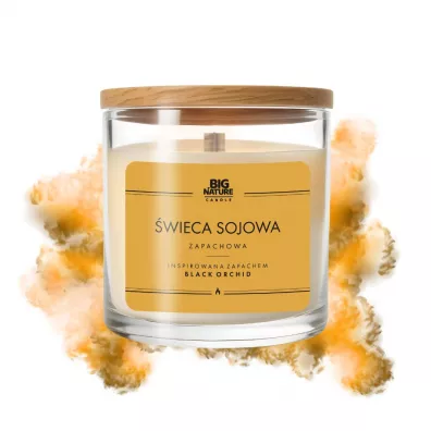 Big Nature Świeca sojowa zap. insp. BLACK ORCHID 225 g